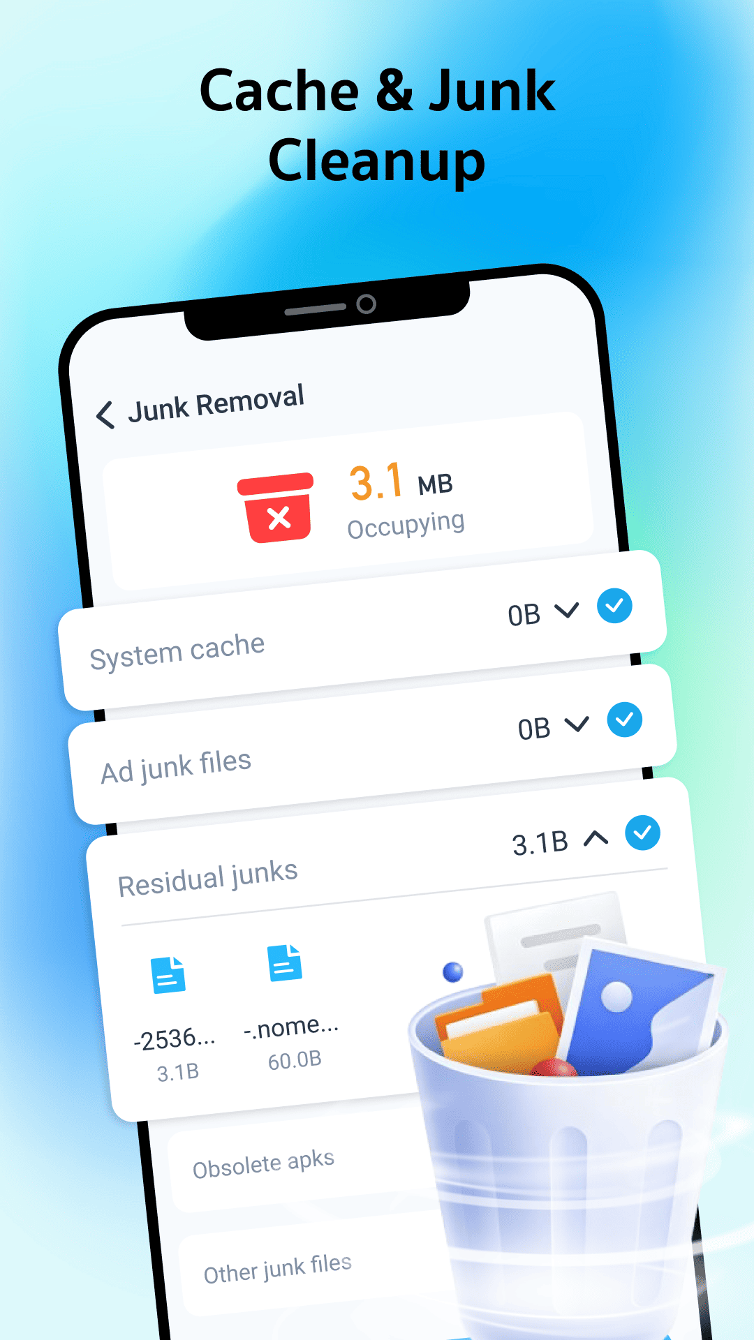 Quick Clean PRO cache and junk cleanup